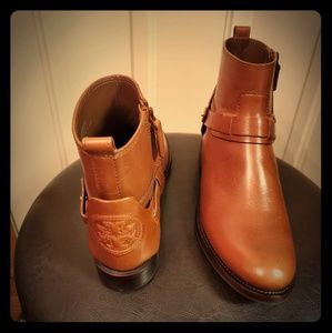 Tory Burch Women's Galleon Leather Ankle Bootie